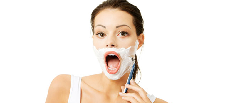 hair facial Causes women of on