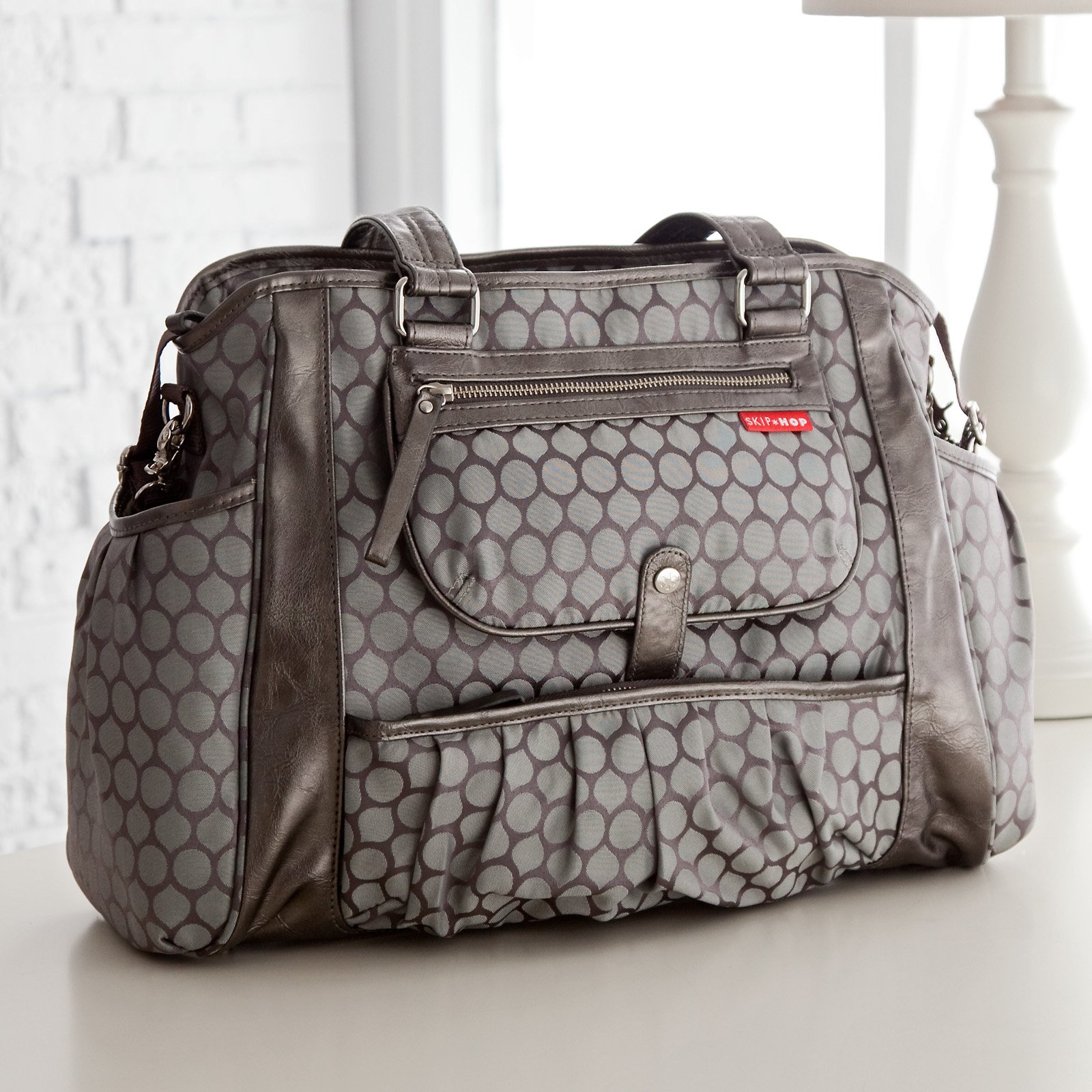 skip hop polka dot diaper bag