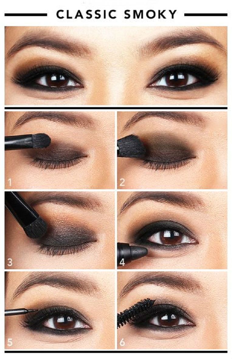 brown eyeshadow tutorials for a more seductive look - women daily