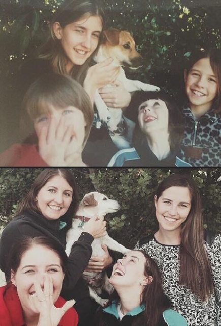 This-Incredible-Family-Recreated-A-16-Year-Old-Photo-in-Honor-of-Their-Dying-Dog-1