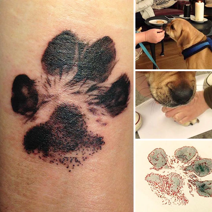 The Dog Paw Print Tattoos Are Now on Trend And They're